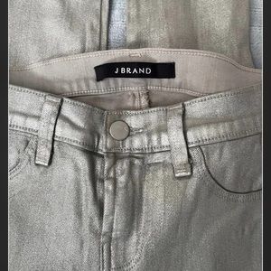 J. Brand Gray/Sparkly metallic Silver Leggings